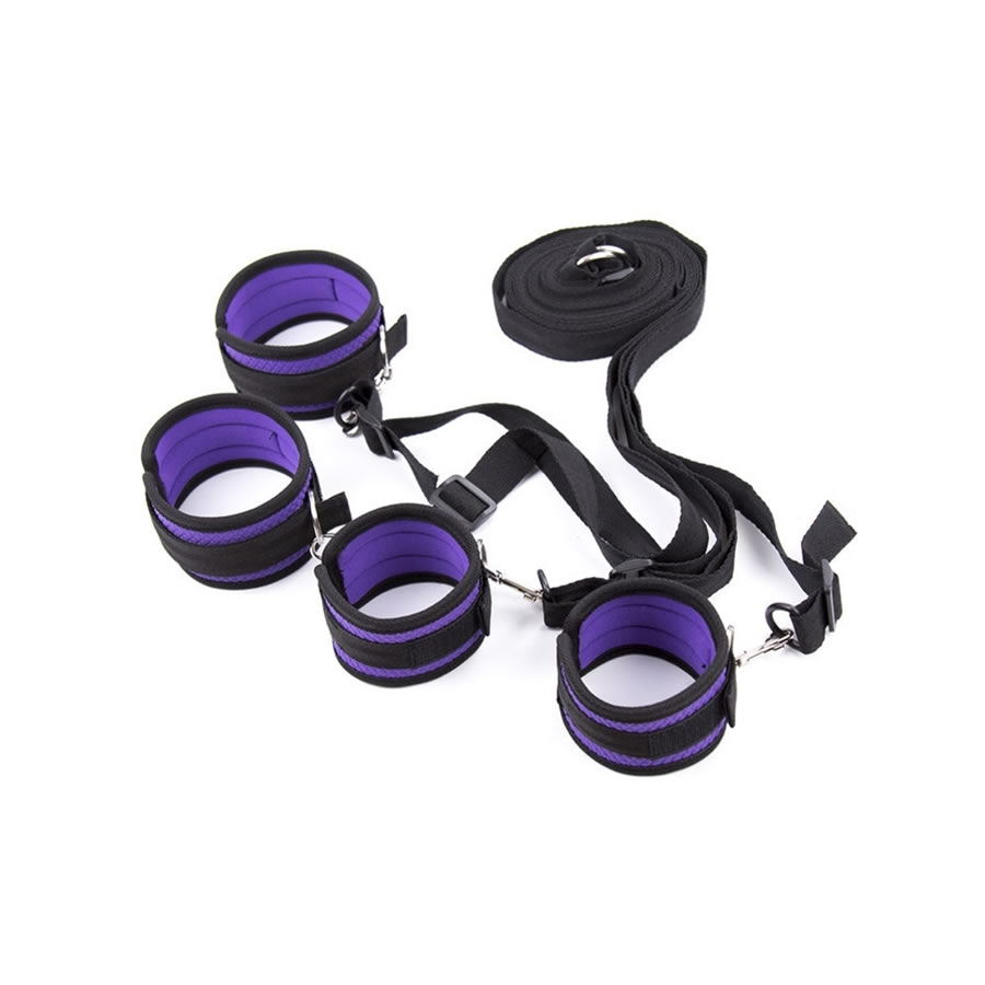 Under the bed restraint set purple Set za zavezovanje Under the Bed Restraint