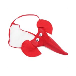 Moške šaljive tanga hlačke slonček rdeče