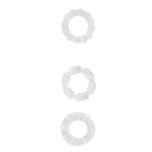 Menzstuff stretchy cock ring set Set prozornih obročkov Menzstuff