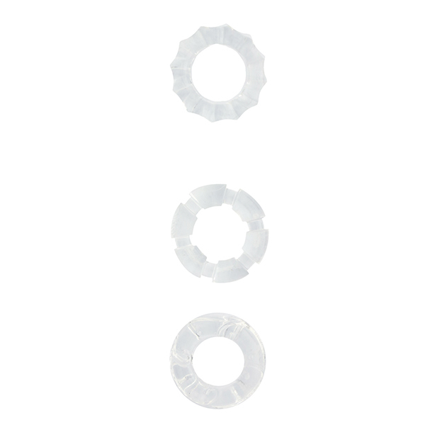 Menzstuff stretchy cock ring set Set prozornih obročkov Menzstuff