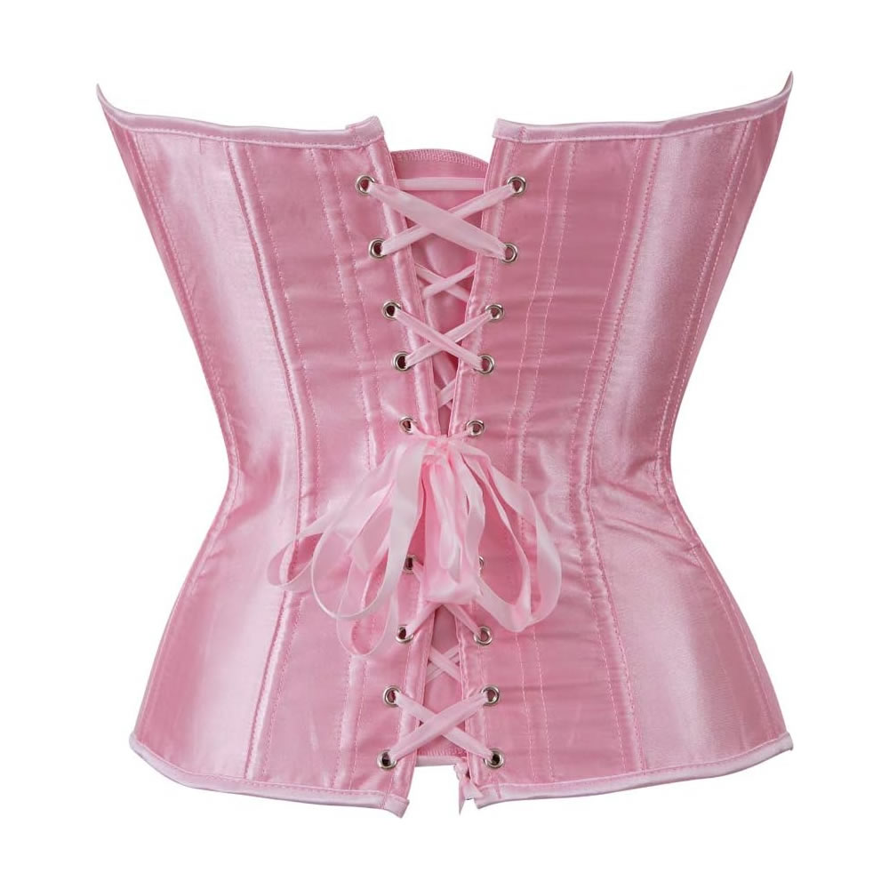 Lolita-erotic-shop-satenast-korzet-roza-3 Korzet iz satena Overbust roza