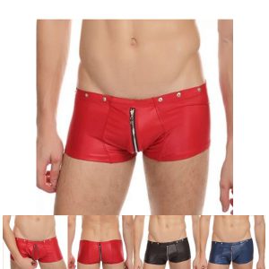 Moške hlačke z zadrgo Sexy rivet modre