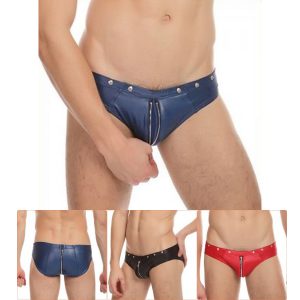 Moške hlačke z zadrgo Hot dancing modre