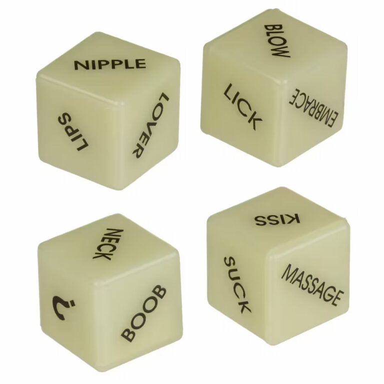 Kocki za predigro Love dice glow in the dark
