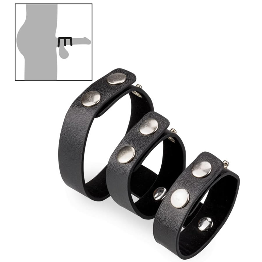 Obrocek za penis 3-ring cockstrap Obroček 3-Ring cockstrap