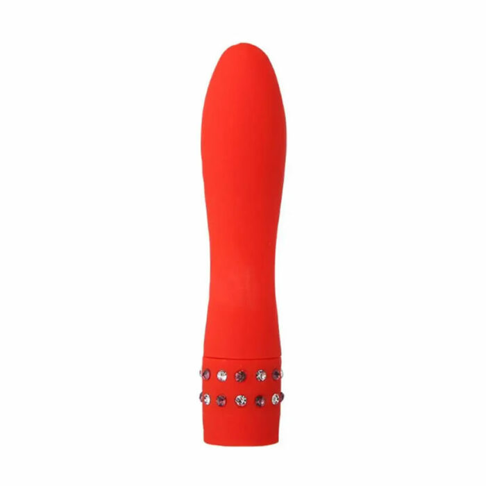 Mini-diamond-vibrator-red Žepni vibrator diamond