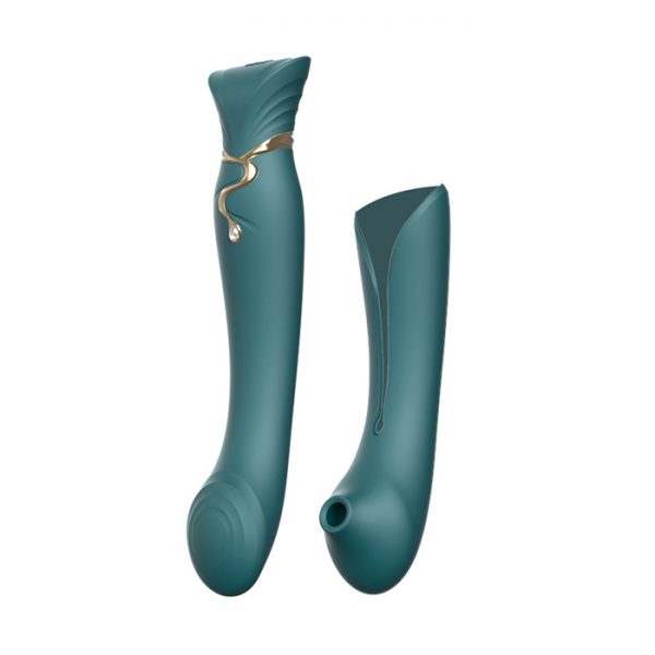 Zalo-Queen-pulse_vibrator-green_3 Zalo Queen set zelen