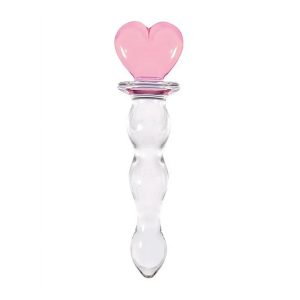 Steklen dildo Crystal heart