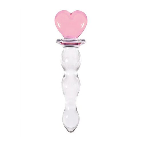 Steklen dildo Crystal heart