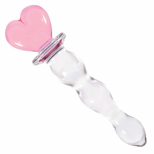 Steklen dildo Crystal heart