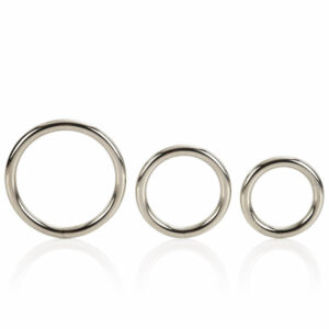 Set kovinskih obročkov Silver ring