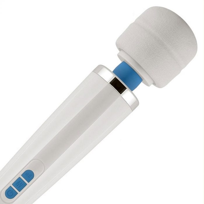 Love magic wand massager rechareable white 4 Masažer Love Magic Wand recharge bel