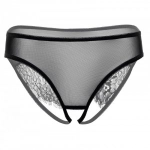 Nicolette hlačke z razporkom črne