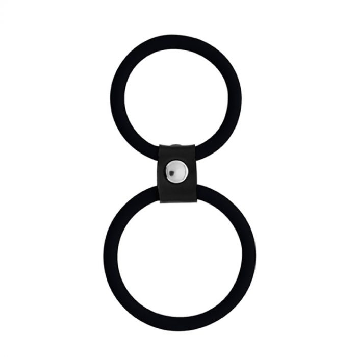 Menzstuff dual ring black obrocek za penis 1 Obroček za penis Menzstuff Dual rings