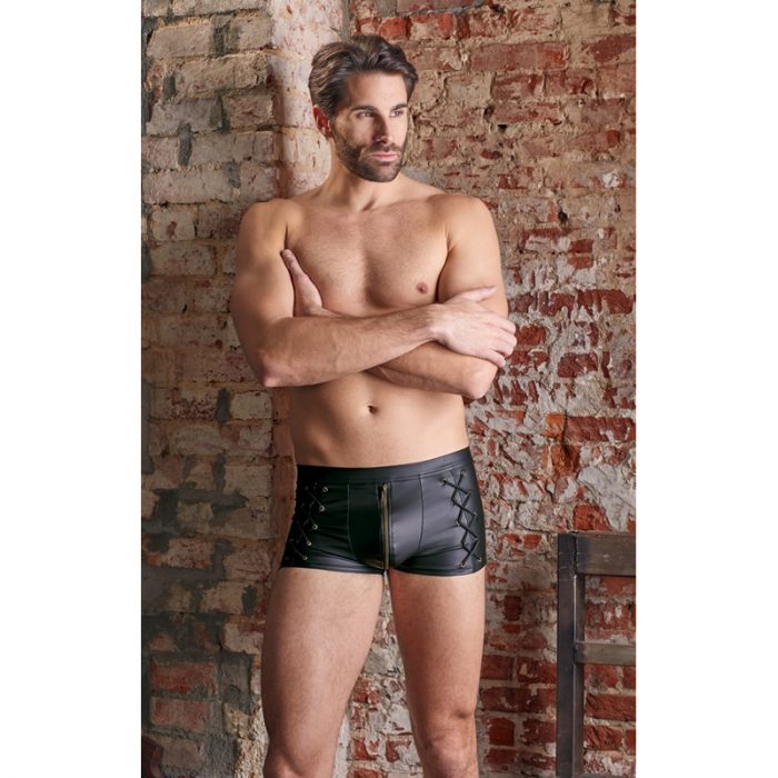 Moske bokser hlackez wetlook z zadrgo 290058_4 Moške bokser hlačke wetlook z zadrgo