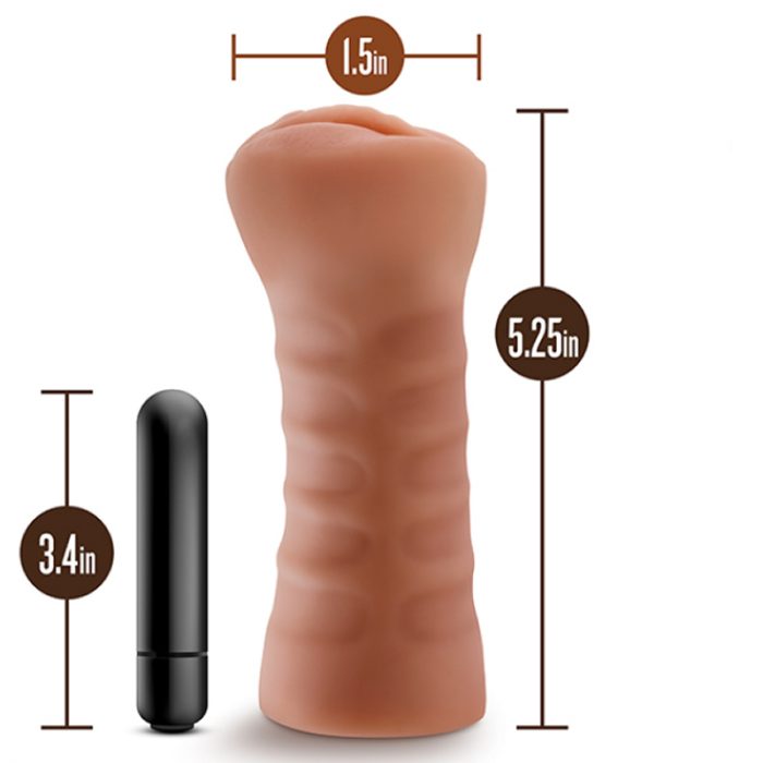 M for Men Sofia Mocha vibracijska vagina_2 Vagina M for Men Sofia Mocha
