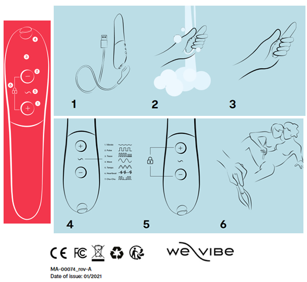 We-Vibe Tango X navodilo za uporabo