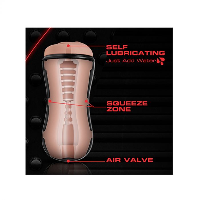 M for Men self lubricating stroker vagina ridges and orbs_4 Masturbator Soft and Wet Vanilla Ridges & Orbs