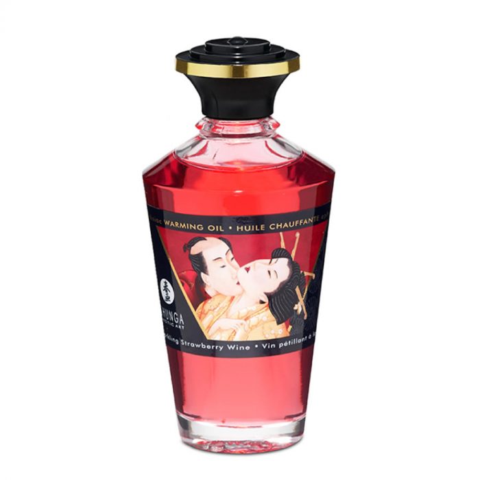 Masažno olje Shunga Aphrodisiac Sparkling Strawberry Wine