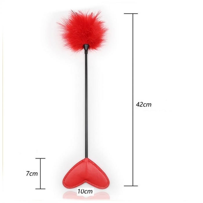 Bic s perjem Heart handle tickler rdec_2