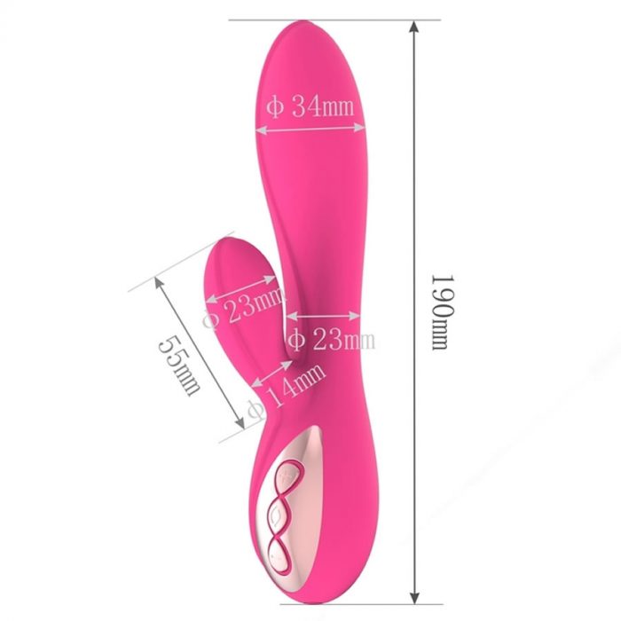 Wave silikone rabbit vibrator pink_3 Rabbit vibrator Wave