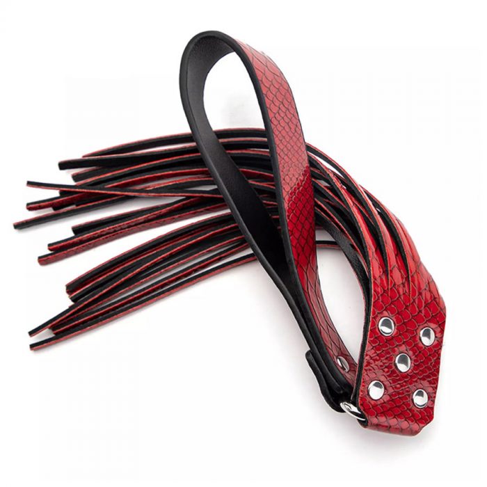 Crocodile pattern 7 piece bondage set red 4 Komplet BDSM igračk Crocodile 7-delni