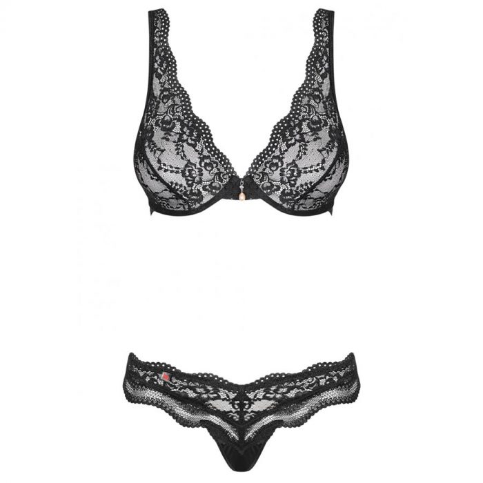 Dvodelni set perila modrcek in hlacke Luvae 5