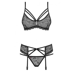 Prosojen komplet ženskega spodnjega perila