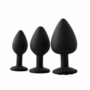 Set analnih čepov Fantasstic s prozornim diamantom