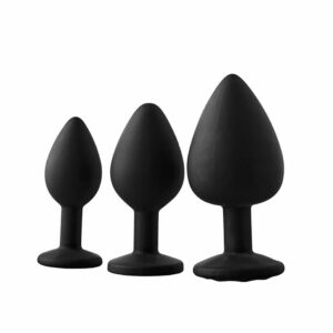 Set analnih čepov Fantasstic z rdečim diamantom