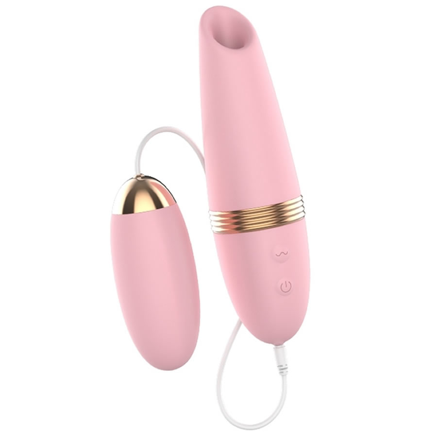 Lilo magic sucker vibe clitoral stimulator vibrating egg_1 Sesalni stimulator z vibracijskim jajčkom Magic sucker
