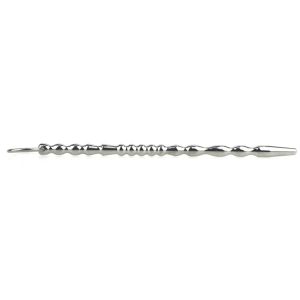 Stainless steel Ribbed urethral dilator 8,7 inch_2 Penis plug Urethral dilator 8.2"