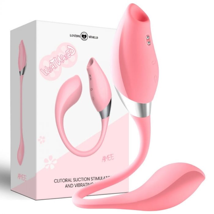 Sesalni stimulator klitorisa z vibracijskim jajčkom Amee