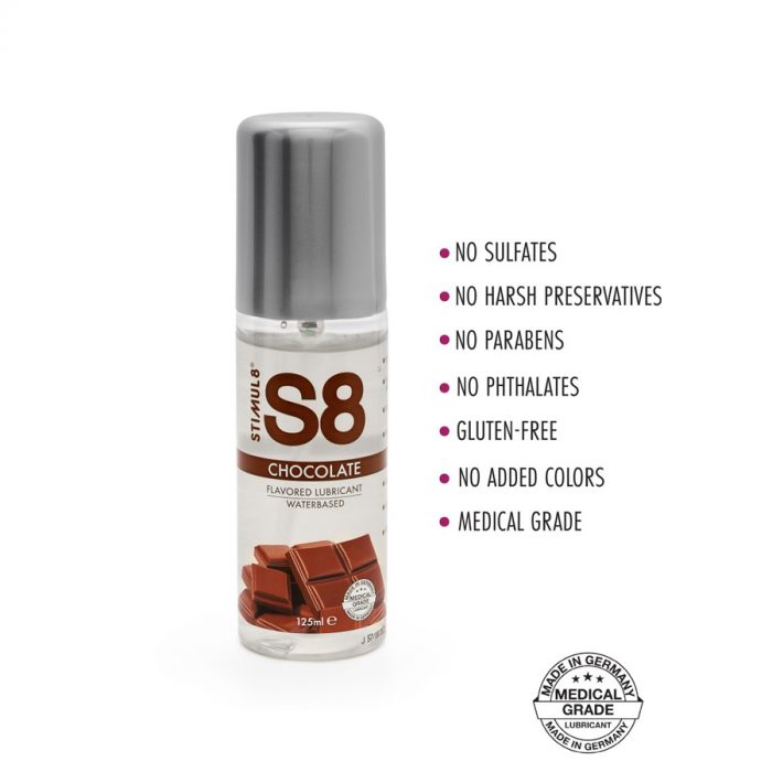 S8 flavoured lube chocholate 2 S8 WB flavoured lube 125 ml čokolada