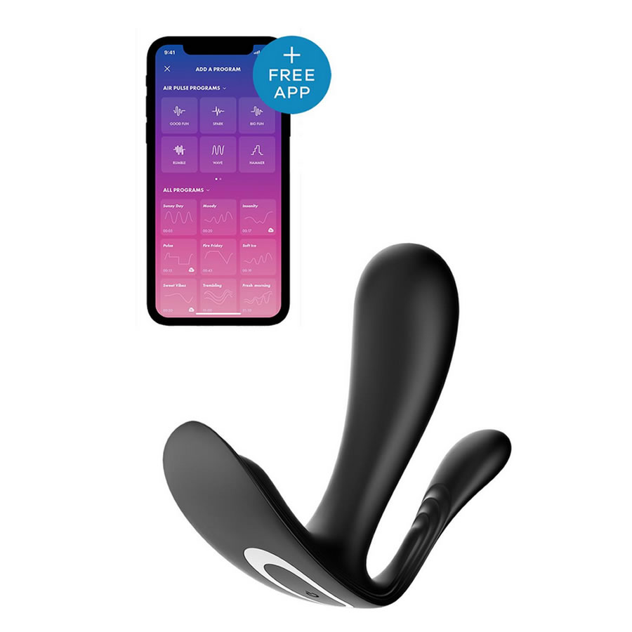 satisfyer Top Secret+ black wearable vibrator 1 Satisfyer Top Secret+ black