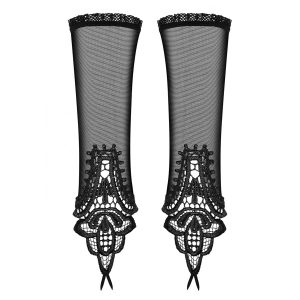 Kratke rokavičke s čipko Luiza