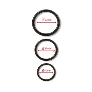 Cock and ball rings 3 set 40 mm 45 mm 50 mm_1 Set treh obročkov za penis in moda