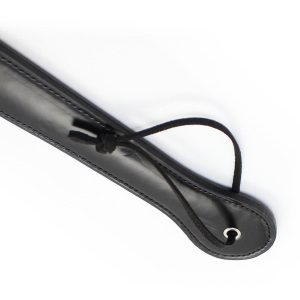 Bič za šeškanje Long Fetish paddle črn