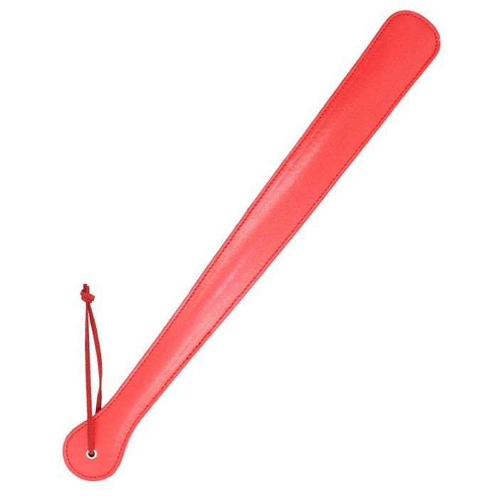 Ploscat bic za seskanje Long fetish paddle rdec 1 Bič za šeškanje Long Fetish paddle rdeč