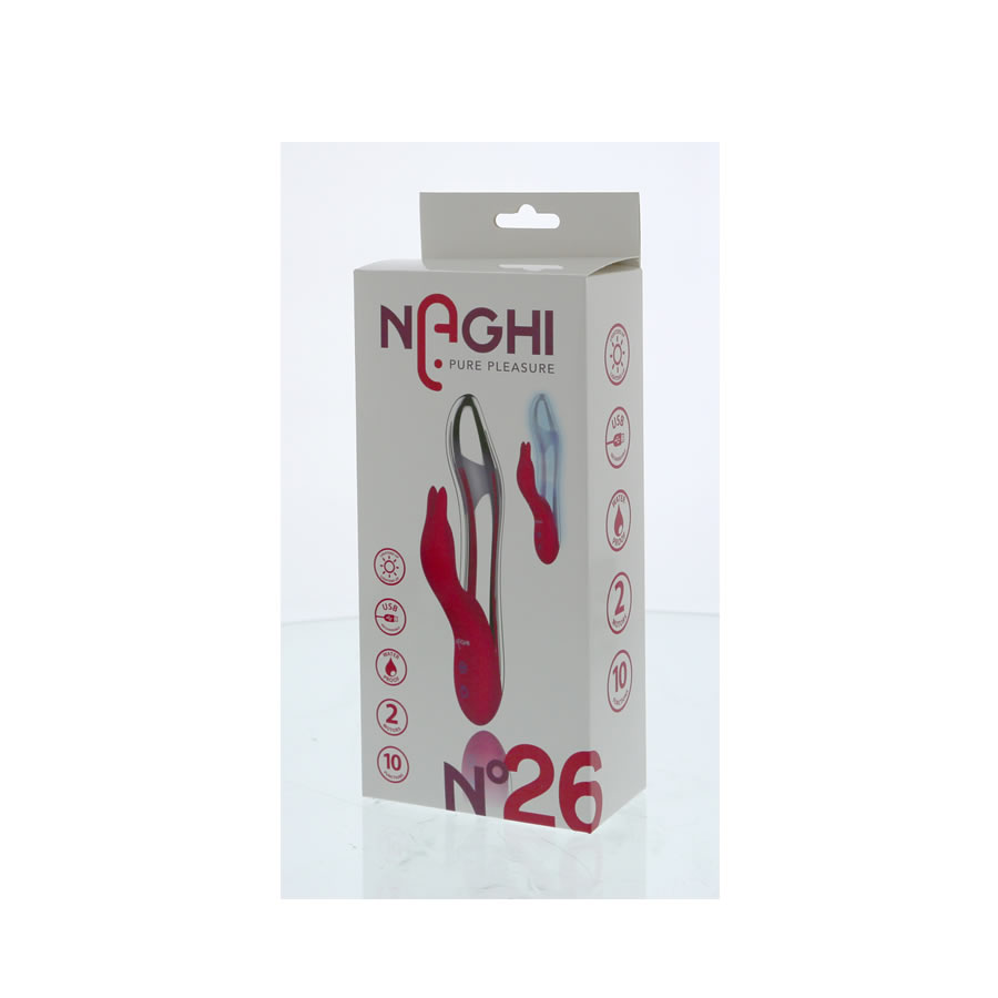 Rabbit vibrator Naghi No26 Light up pink 3 Rabbit vibrator Naghi No26 Light up