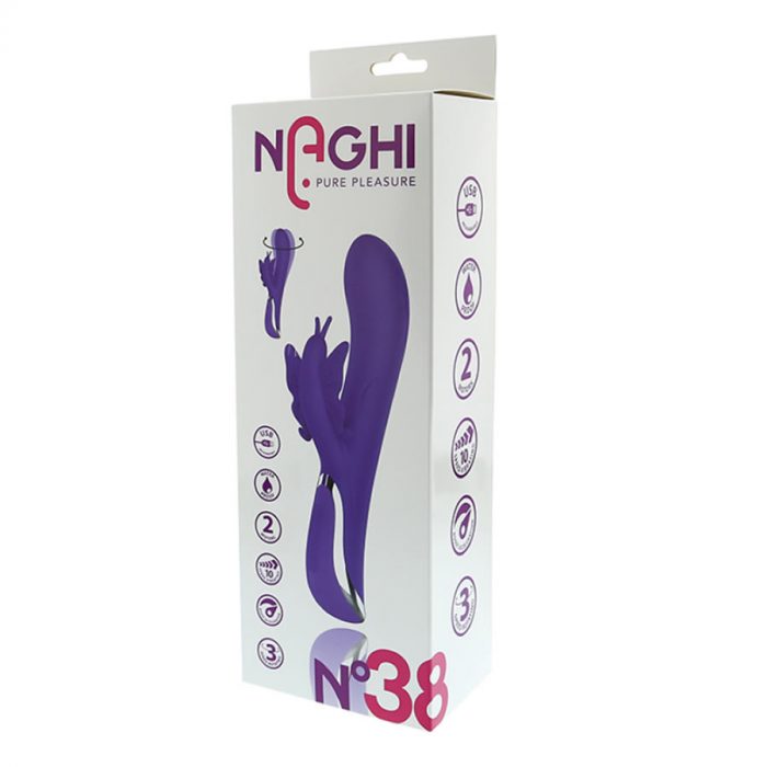 Rabbit vibrator s kroženjem Naghi No38
