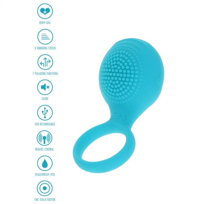Vibracijski obrocek Tickle Brush C-ring by Toy Joy 5 Vibracijski obroček Tickle Brush C-ring