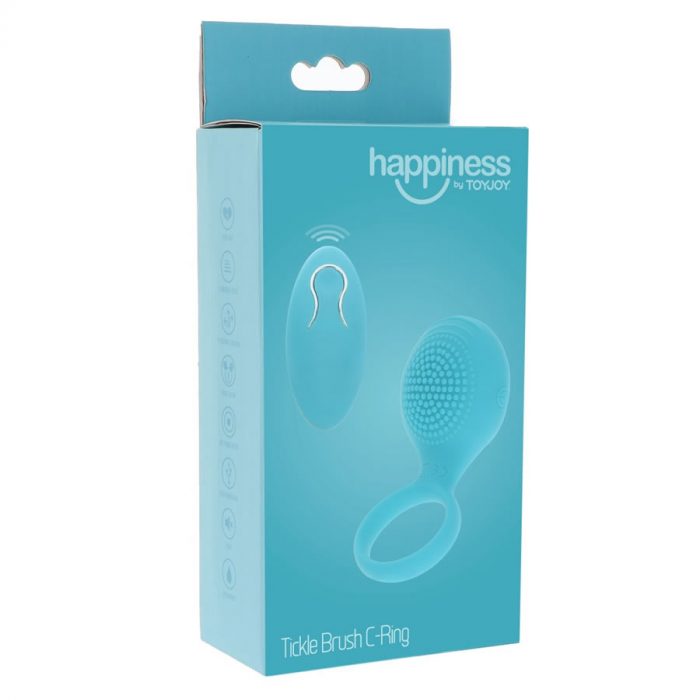 Vibracijski obrocek Tickle Brush C-ring by Toy Joy 6 Penis ring