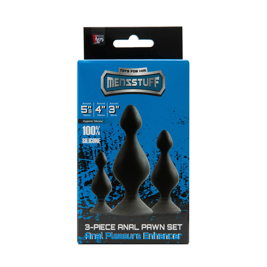 Vibracijski obroček za penis Blue Evolution Palas 5.jpgSet analnih cepov Pawn 2 Set analnih čepov Pawn