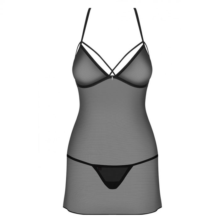 Obsessive neglize in hlacke 875-CHE-1 5 Prosojen negliže & tanga hlačke 875-CHE-1