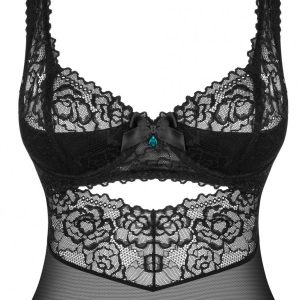 Obsessive neglize z odprto kosarico 867-CHE-1_7 Obsessive negliže