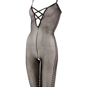 Catsuit s trakovi No:Xqse črn