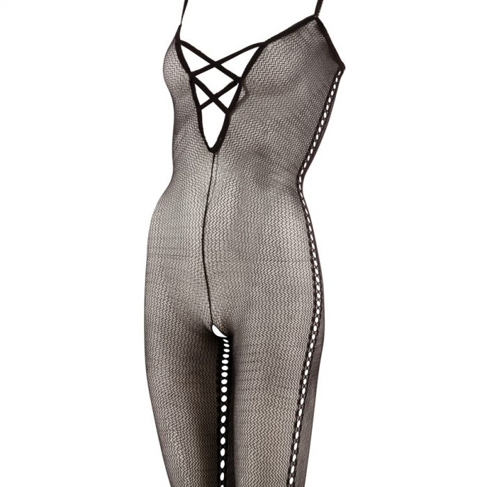 Catsuit s trakovi No:Xqse črn