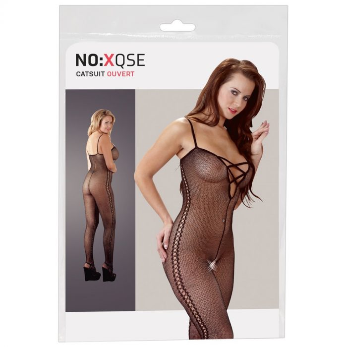 Catsuit s trakovi No:Xqse črn