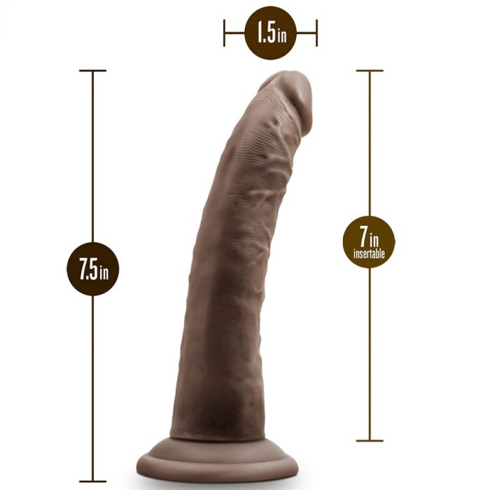 Dr Skin Posable dildo plus 7 inch basic chocholate 5 Dildo Dr Skin posable plus chocholate